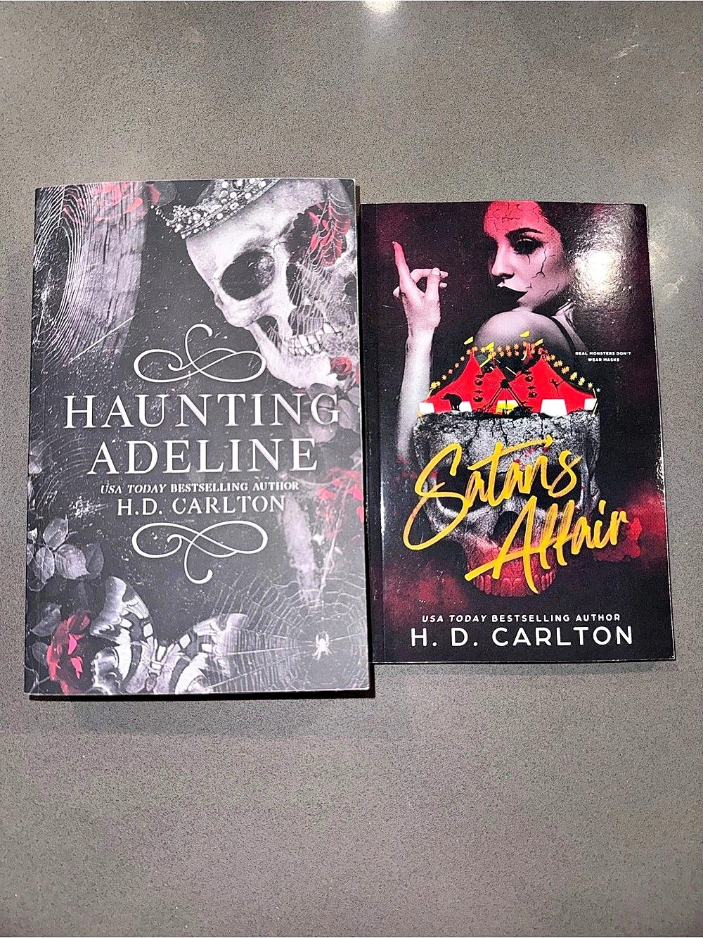 H. D. Carlton Haunting Adeline & Satan's Affair Paperback Bundle 1st Editions
